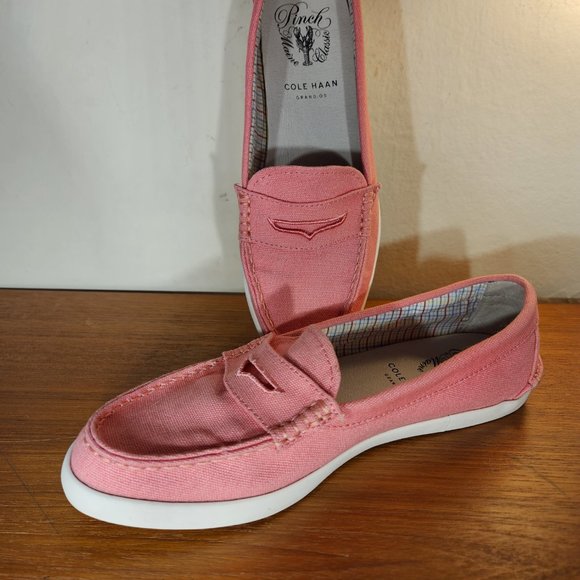 Cole Hann Women`s Grand OS Pink Penny Loafers (8.5) - Picture 4 of 12